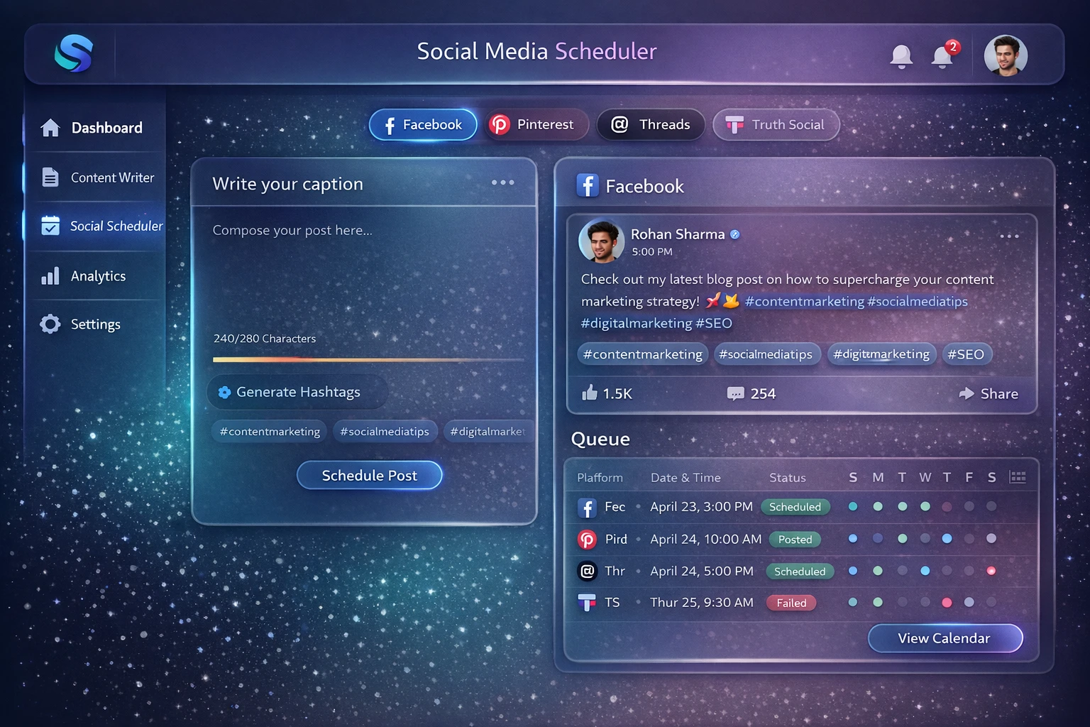 Smart Content Studio Dashboard