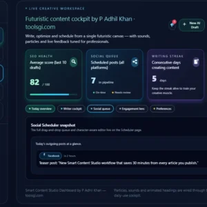 Smart Content Studio Dashboard